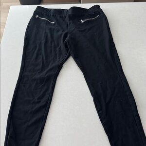 Black Pants with Zipper Pockets